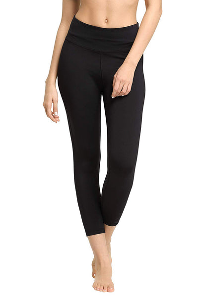 Buy Zivame Cotton Stretch Space Dyed Ankle Length Leggings - Lemon