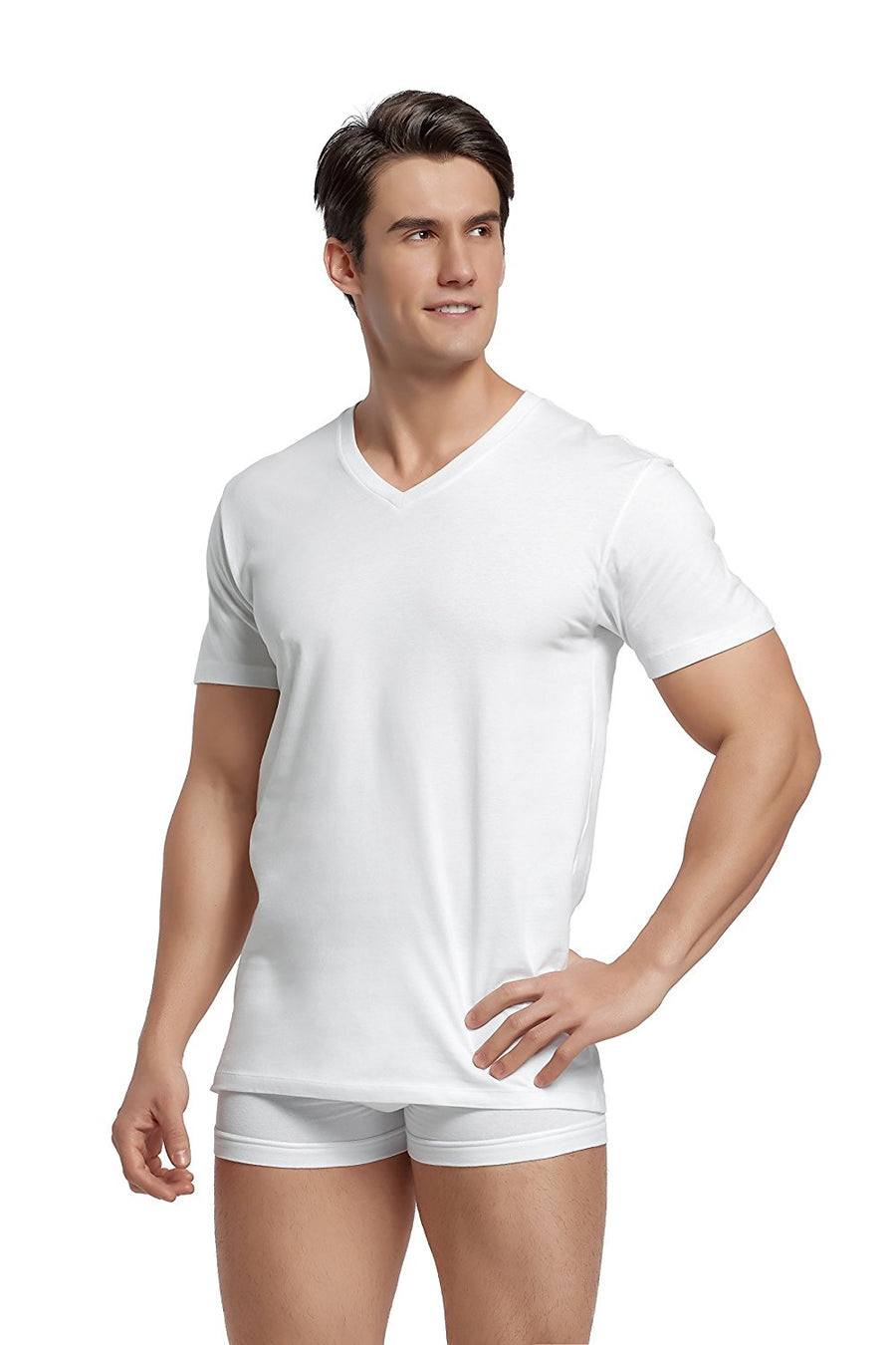 CYZ Men's V-Neck T-Shirt Pack of 3 100% Cotton