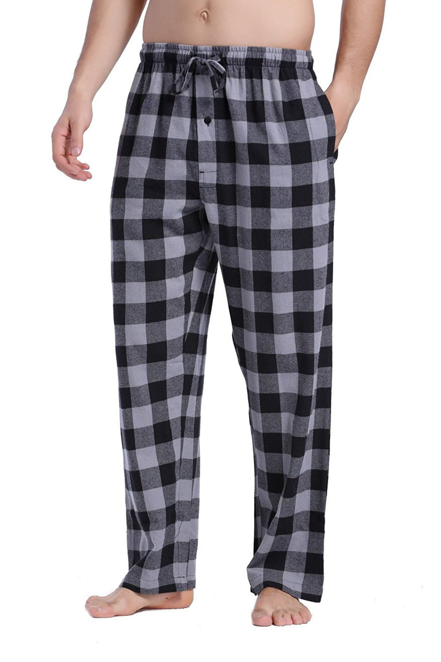 Men's Flannel Pajamas - Plaid Pajama Pants for Men (Black / Red - Buffalo  Plaid, Medium) - Walmart.com