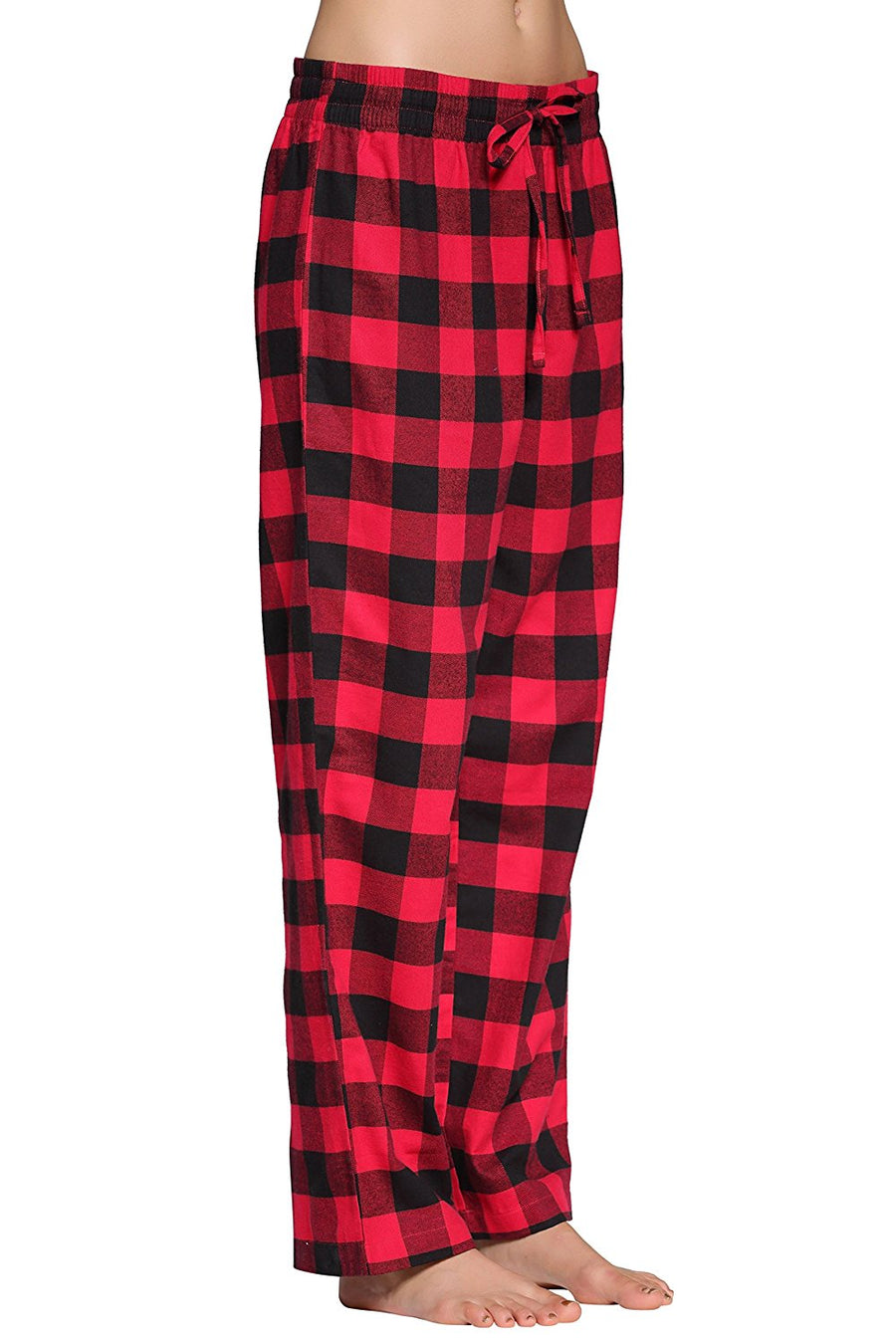 Buffalo Plaid Hot Pink Pajama Pants For Women Soft Womens Pjs