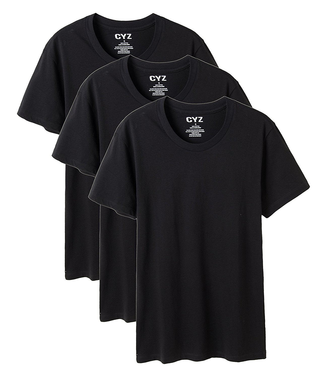 CYZ Men's 3-PK 100% Cotton Crew Neck T-Shirt – CYZ Collection