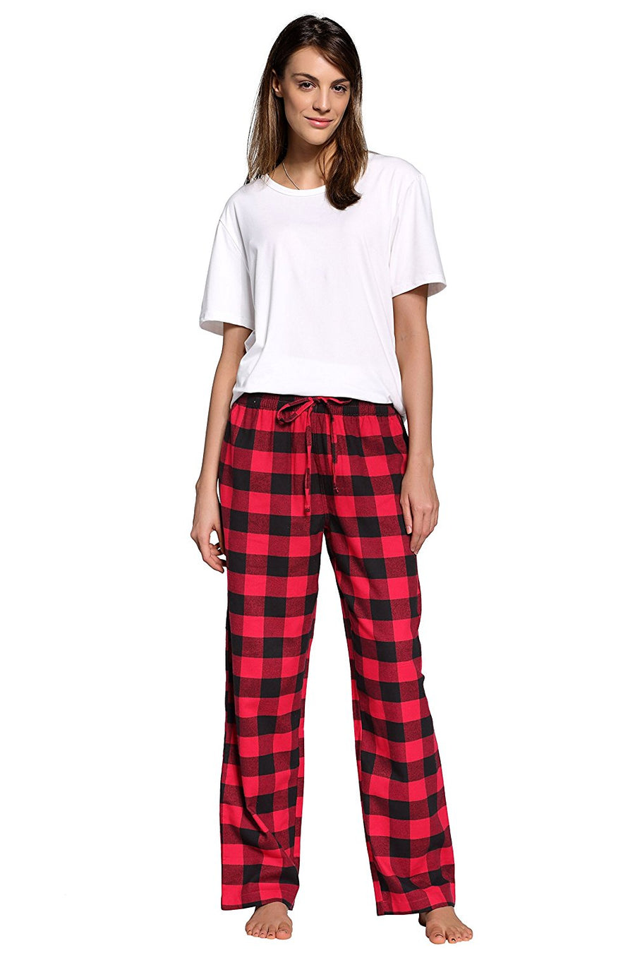 CQR Women's Pajamas 100% Cotton Sleep Soft Lounge Flannel Pants, Flannel Pajama  Pants(wpj200) - Black Multicolored, X-Small : : Clothing, Shoes &  Accessories