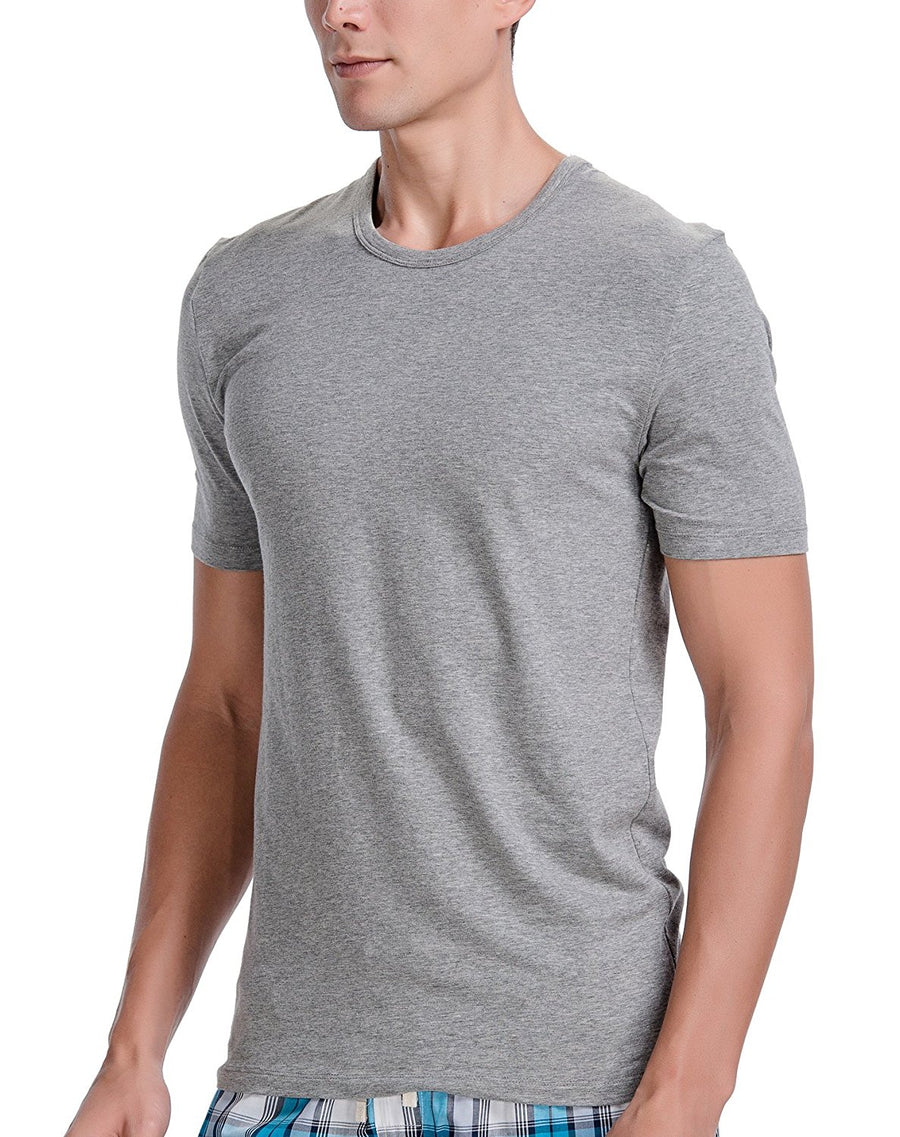 CYZ Mens Cotton Stretch Crew Neck T-Shirt Fitted 2-PK