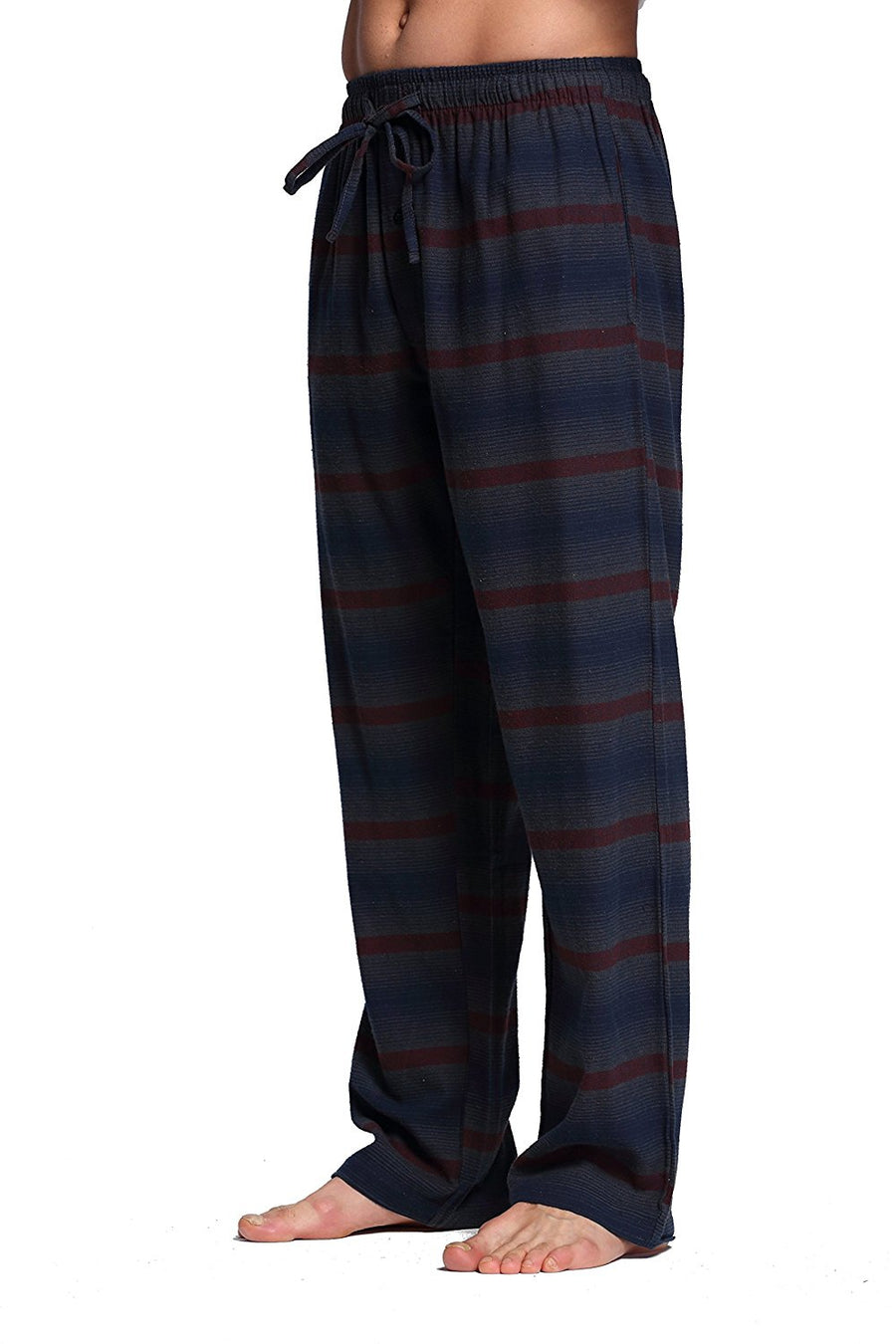 CYZ Men's 100% Cotton Flannel Jogger Pajama Lounge Pant,F2206