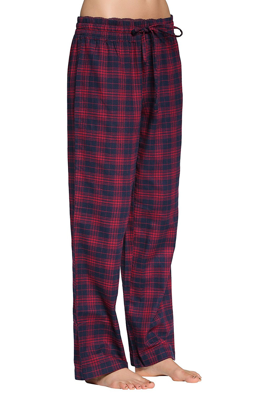 Classic Plaid Pajama Pants Women Cotton Loose Loungewear Comfy Stretch  Drawstring Pj Bottoms Plus Size Sleepwear
