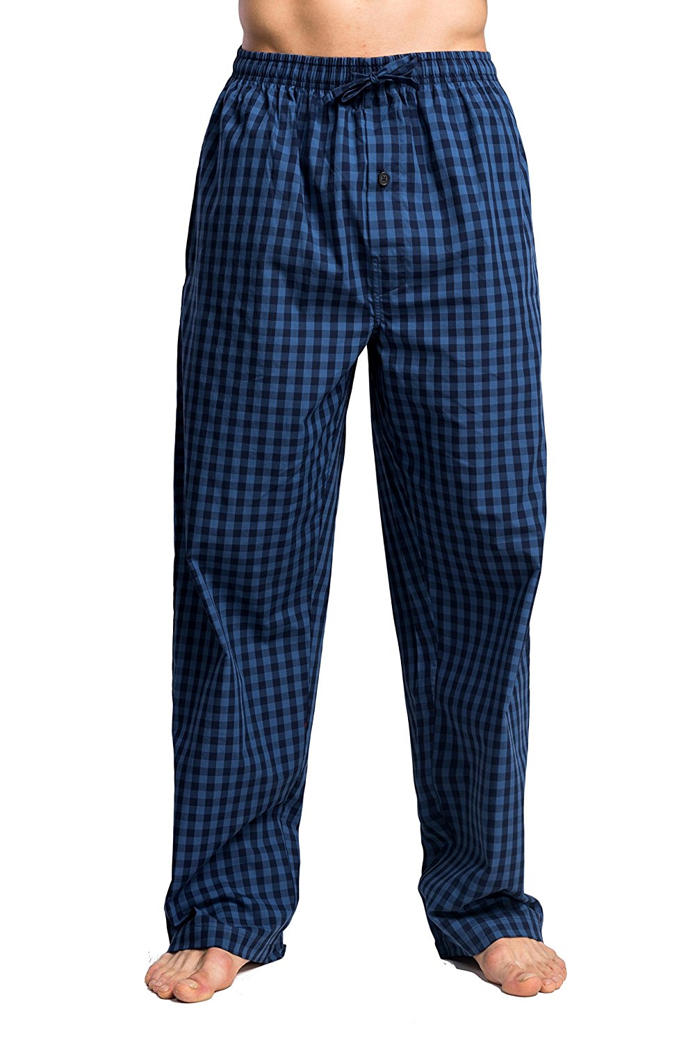 Street & Place Men's 100% Cotton Plaid Woven Lightweight PJ