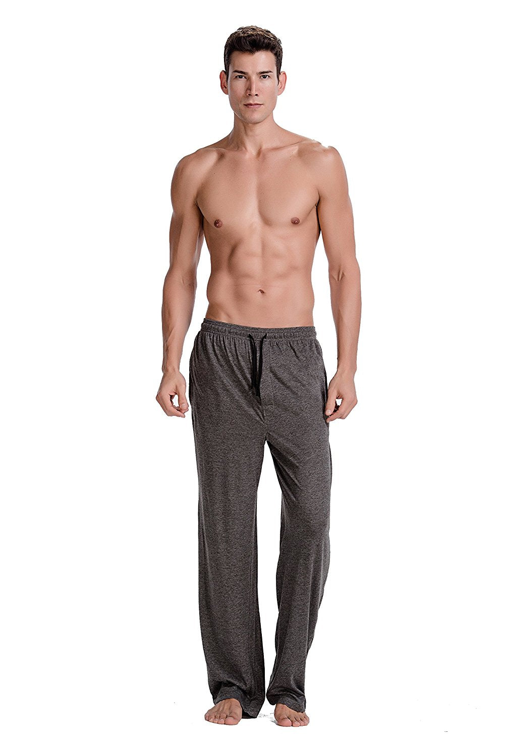 CYZ Men's 100% Cotton Jersey Knit Pajama Pants/Lounge Pants