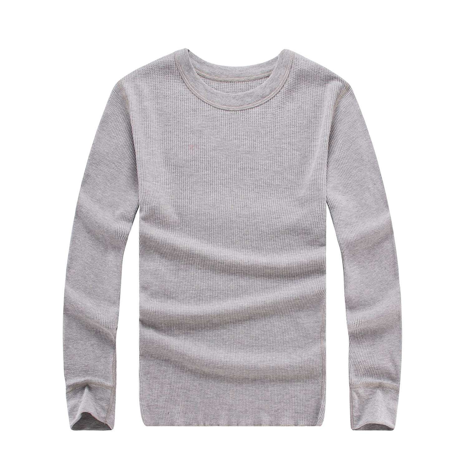 CYZ Men's Mid Weight Waffle Thermal Long Sleeve Crew Top – CYZ