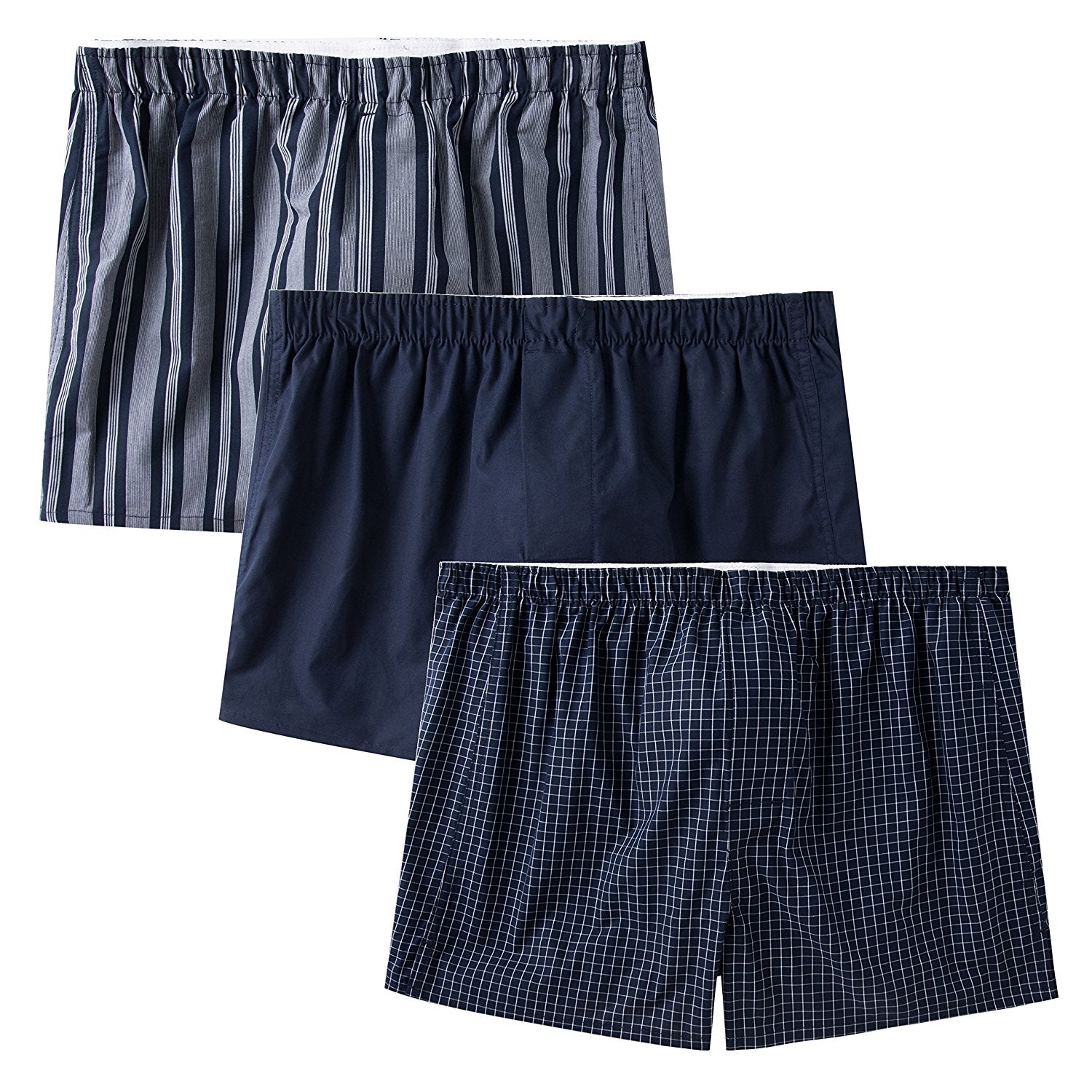 Bazo1199 boxers 3枚セット CYZ Men's 100% Cotton Classic Woven Boxers 3 Packs – CYZ Collection