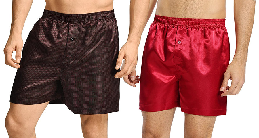 Men's Drawstring Loose Boxer Shorts (2/pack)