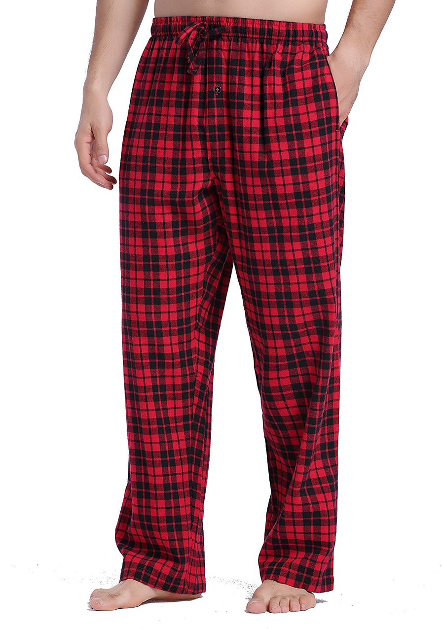 CYZ Men's 100% Cotton Super Soft Flannel Plaid Pajama Pants – CYZ Collection